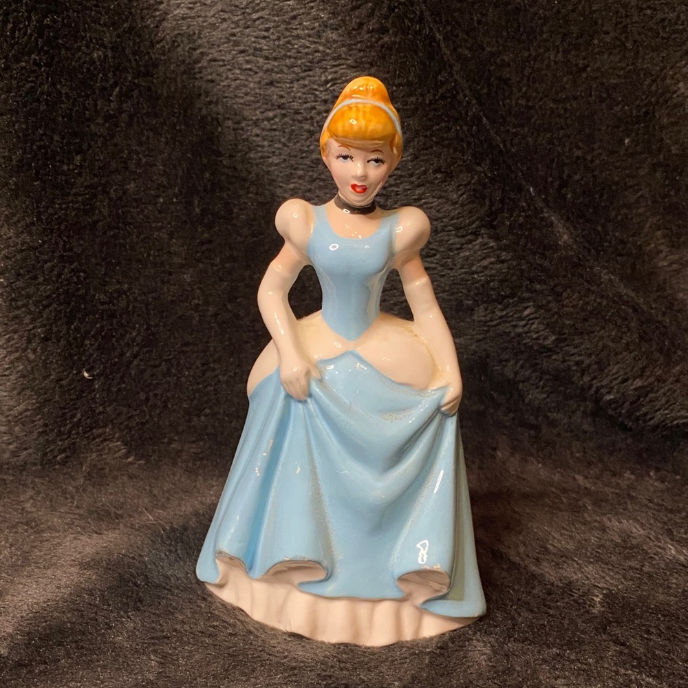 Elegant Blue Ceramic Figurine